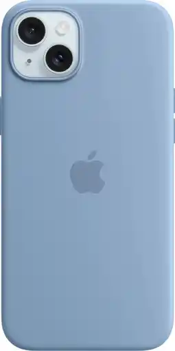 Krëfel Siliconenhoesje met MagSafe voor iPhone 15 Plus - Winterblauw aanbieding