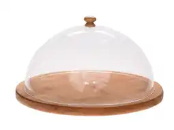 Krëfel KAASSTOLP D27XH16,5CM ACRYL BASIS BAMBOE aanbieding