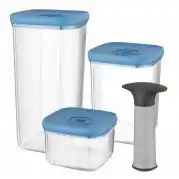 Krëfel Vacuümvoorraaddozen, vierdelige set - Leo aanbieding