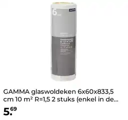 GAMMA GAMMA glaswoldeken 6x60x833,5 cm 10 m² R=1,5 2 stuks (enkel in de winkel te koop) aanbieding