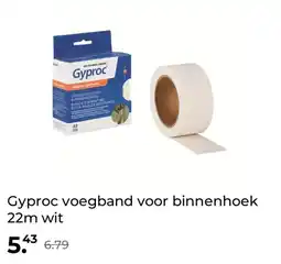 GAMMA Gyproc voegband voor binnenhoek 22m wit aanbieding
