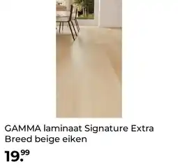 GAMMA GAMMA laminaat Signature Extra Breed beige eiken aanbieding