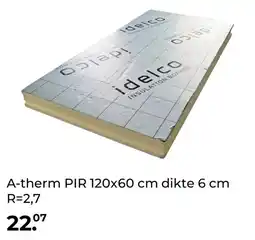 GAMMA A-therm PIR 120x60 cm dikte 6 cm R=2,7 aanbieding