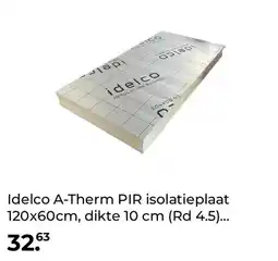 GAMMA Idelco A-Therm PIR isolatieplaat 120x60cm, dikte 10 cm (Rd 4.5) 0,72m² aanbieding