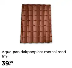 GAMMA Aqua-pan dakpanplaat metaal rood 1m² aanbieding