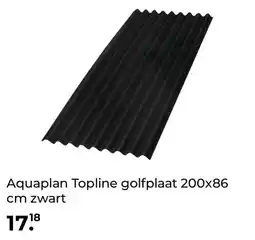 GAMMA Aquaplan Topline golfplaat 200x86 cm zwart aanbieding