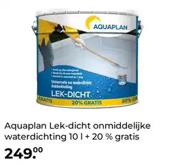 GAMMA Aquaplan Lek-dicht onmiddelijke waterdichting 10 l + 20 % gratis aanbieding