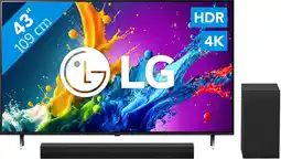 Coolblue LG 43QNED80T6A (2024) + LG DS40T aanbieding