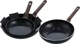 Coolblue BK Simply Ceramic Keramische koekenpannenset 24 + 28 cm + Wokpan 28 cm aanbieding