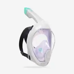 Decathlon Snorkelmasker Easybreath+ met akoestisch ventiel vanaf 10 jaar paars aanbieding