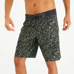 Decathlon Lange boardshort 20 voor surfen heren 900 Morpho Army olijfgroen aanbieding