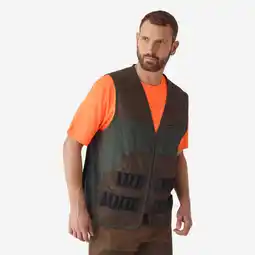 Decathlon Gilet voor de jacht op klein wild 100 tweekleurig aanbieding