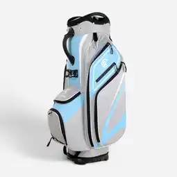 Decathlon Trolleybag voor golf grijs en blauw aanbieding