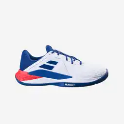 Decathlon Tennisschoenen voor heren Propulse Fury 3 multicourt wit/blauw aanbieding