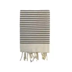 Decathlon Traditionele wafelstructuur hammamhanddoek Beige 200x200 - Yadara Taupe XL aanbieding