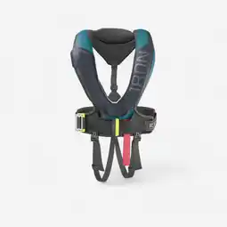 Decathlon Automatisch reddingsvest LJ 180N OFFSHORE + trapeze zwart/petrol aanbieding