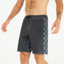 Decathlon Lange boardshort 19 voor surfen heren 500 Arch Taow zwart aanbieding