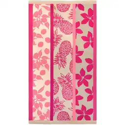 Decathlon Strandlaken Microvezel Roze 90x170 220g/m² - Tropea aanbieding