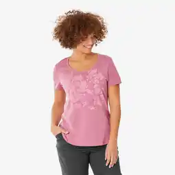Decathlon Wandel T-shirt voor dames NH500 roze aanbieding