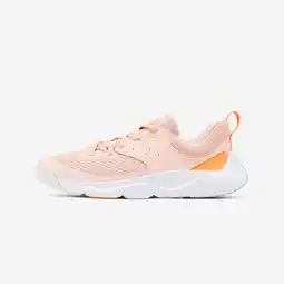 Decathlon Lichte multisportschoenen met veters voor kinderen Playful Fast roze aanbieding