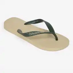 Decathlon Teenslippers voor heren Logo pop up marineblauw aanbieding