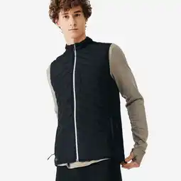 Decathlon Bodywarmer voor hardlopen heren RUN 500 Warm zwart aanbieding