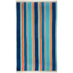 Decathlon Strandlaken Badstof Velours Jacquard Blauw 100x175 470g/m² - Zamora aanbieding