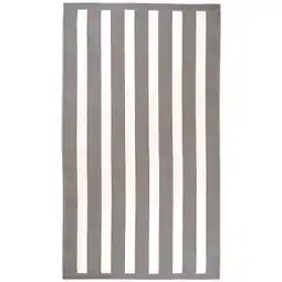 Decathlon Strandlaken Badstof Velours Jacquard Beige 100x175 470g/m² - Bahia Taupe aanbieding