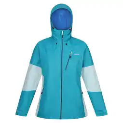 Decathlon Dames Highton V Stretch Waterdichte Jas (Tahoe blauw/verbleekt aqua) aanbieding
