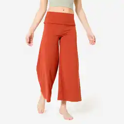 Decathlon Wijde 7/8-fitnessbroek voor dames aanbieding