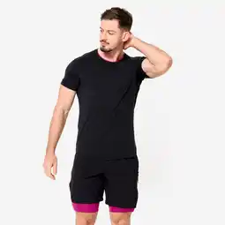 Decathlon CROSSTRAININGSSHIRT VOOR HEREN 900 CELLIANT gerookt zwart aanbieding