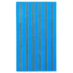 Decathlon Strandlaken Badstof Velours Jacquard Blauw 90x170 400g/m² - Milonga Turkoois aanbieding