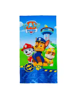 Decathlon KINDER HANDDOEK 70X140CM MICROVEZEL Pootpatrouille aanbieding