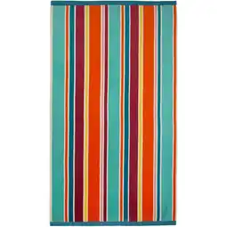 Decathlon Strandlaken Badstof Velours Jacquard Multicolor 100x175 470g/m² - Capsud aanbieding