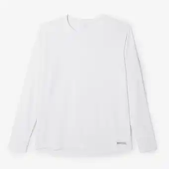 Decathlon Hardloopshirt met lange mouwen voor dames Sun Protect wit aanbieding
