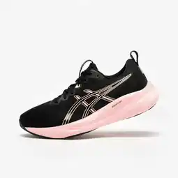 Decathlon Hardloopschoenen voor dames Gel-Pulse 16 zwart roze aanbieding