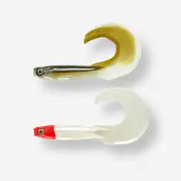 Decathlon Softbait voor hengelen op meerval set Rogengrub 180 smelt/rode kop aanbieding