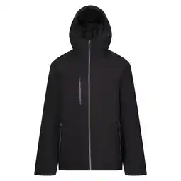 Decathlon Waterdichte geïsoleerde heren jas (Zwart/Seal Grey) aanbieding