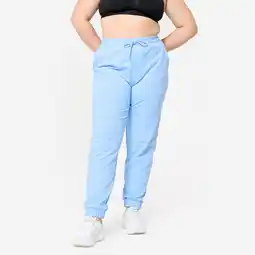 Decathlon Joggingbroek voor dames katoen blauw aanbieding