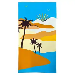 Decathlon Strandhanddoek Microvezel Multicolor 90x170 250g/m² - Dunes aanbieding
