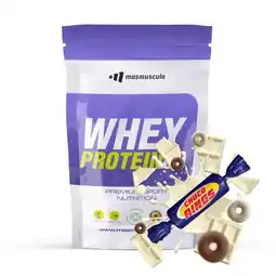 Decathlon Whey Protein80 - 500 g witte chocolade met zwarte koekjes MM Supplements aanbieding