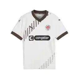 Decathlon FC St. Pauli 24/25 uitshirt voor jongeren PUMA White Espresso Brown aanbieding