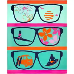Decathlon Strandlaken XL Microvezel Blauw 140x170 220g/m² - Manilva aanbieding