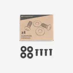 Decathlon SET VAN 4 SCHROEVEN M6 x 17 MM IN RVS VOOR WAKEBOARDBINDINGEN 100 OPEN TOE aanbieding