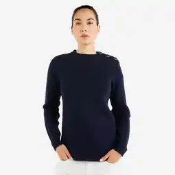 Decathlon Schipperstrui voor dames marineblauw aanbieding
