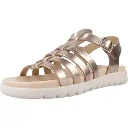 Decathlon Sandalen Geox Model J S. Soleima G.b - Metal.lea Kleur Brons Metaal aanbieding