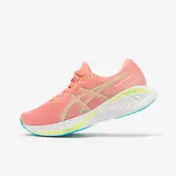 Decathlon Hardloopschoenen voor dames GEL-Stratus Knit 4 guave limoengroen aanbieding