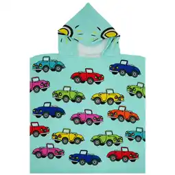 Decathlon Kinder-Poncho Microvezel Multicolor 60x60 250g/m² - Poncho Auto's aanbieding