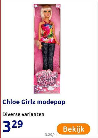 Action Chloe Girlz Modepop aanbieding