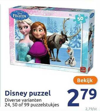 Action Disney Puzzel aanbieding